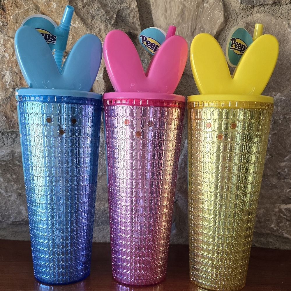 Peep Bunny Ears Tumbler Yellow